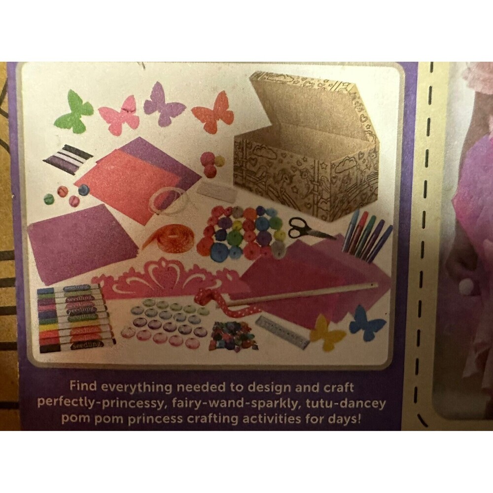 Seedling Deluxe Princess Costume Craft Trunk Dress Up Fairy Wand Tutu Sparkly